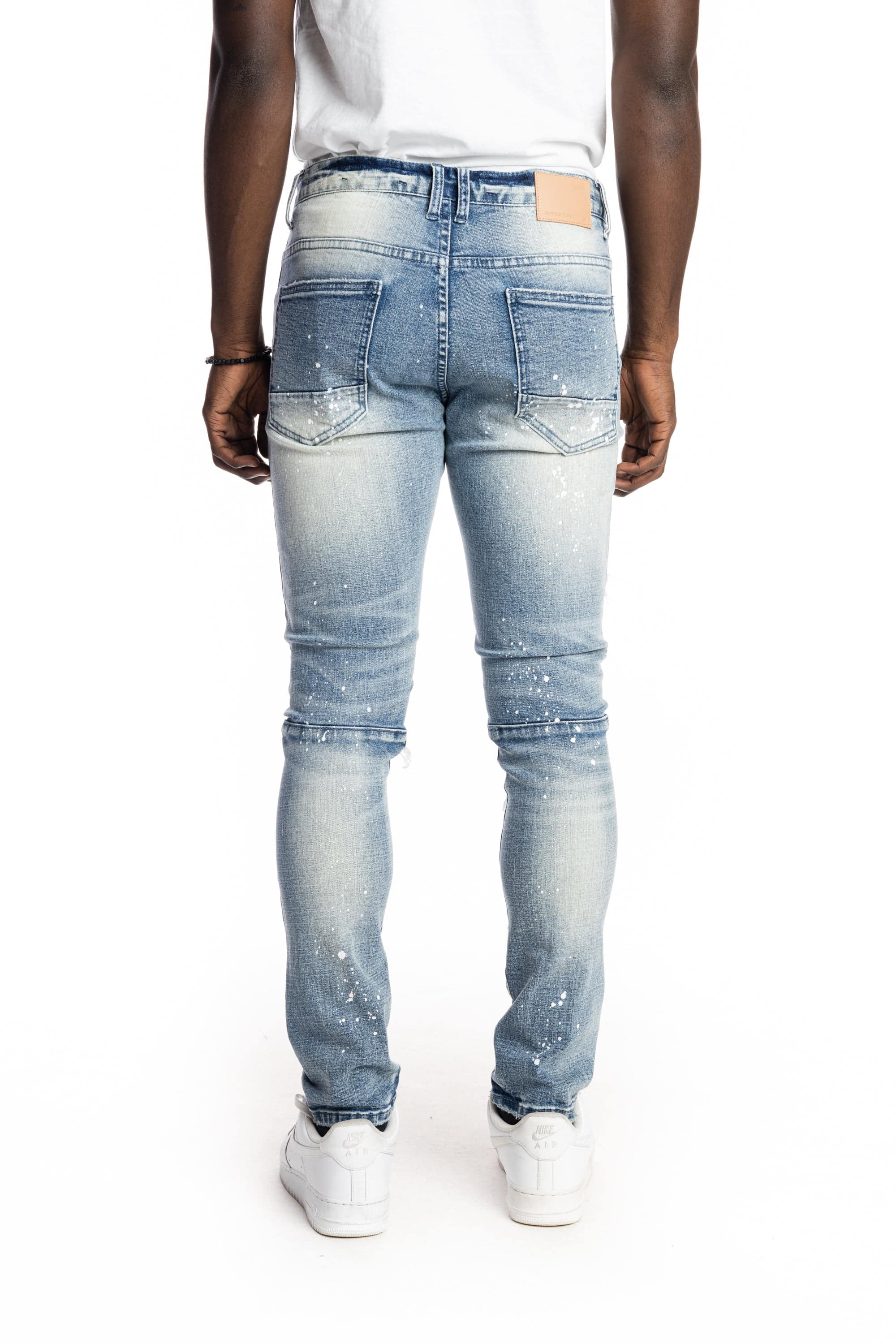 Rip And Repair Fashion Jeans Intense Blue - Smoke Rise