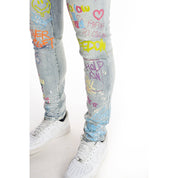 Smoke Rise Multi Color Fashion Jeans