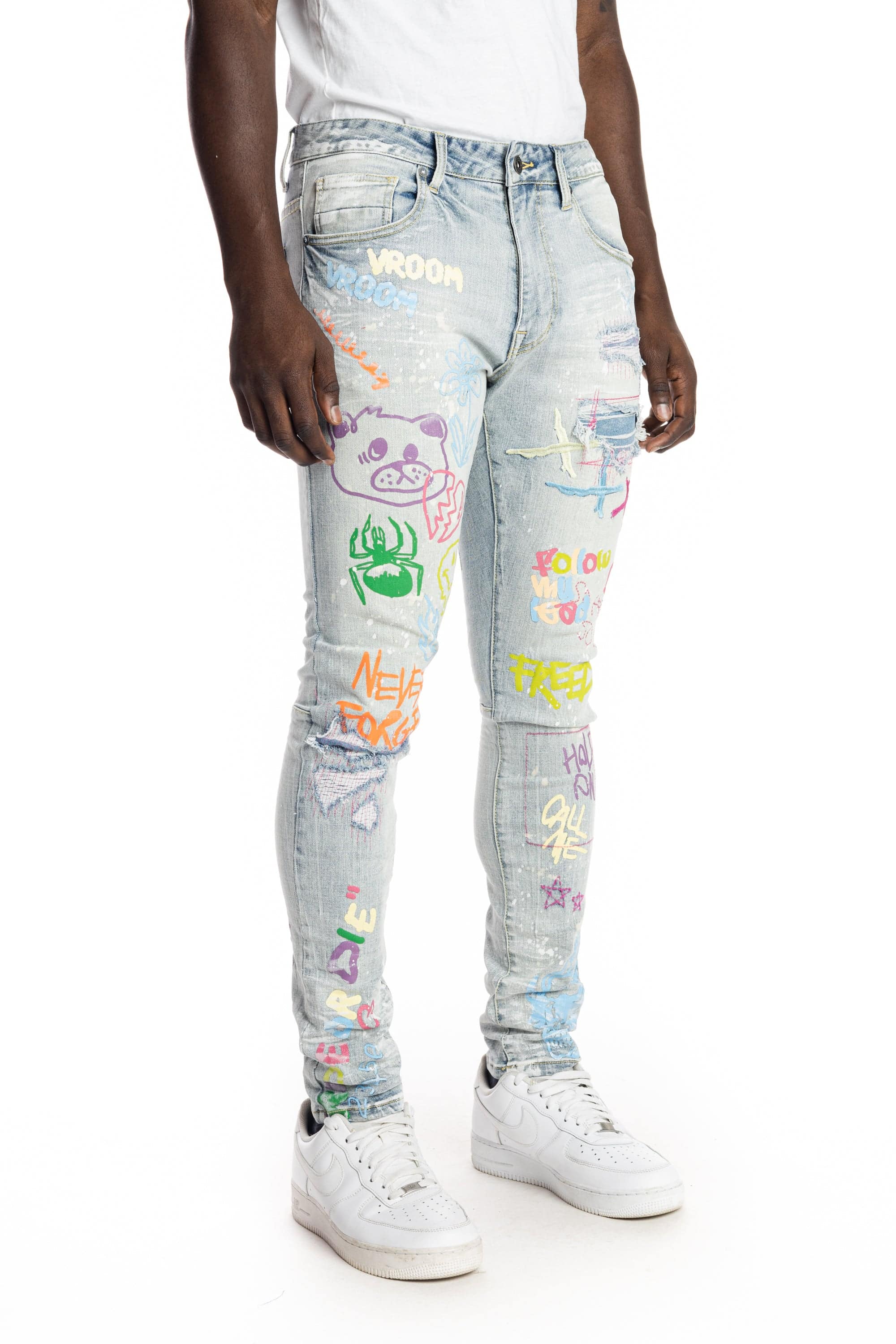 Multi Color Fashion Jeans –