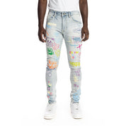 Smoke Rise Multi Color Fashion Jeans