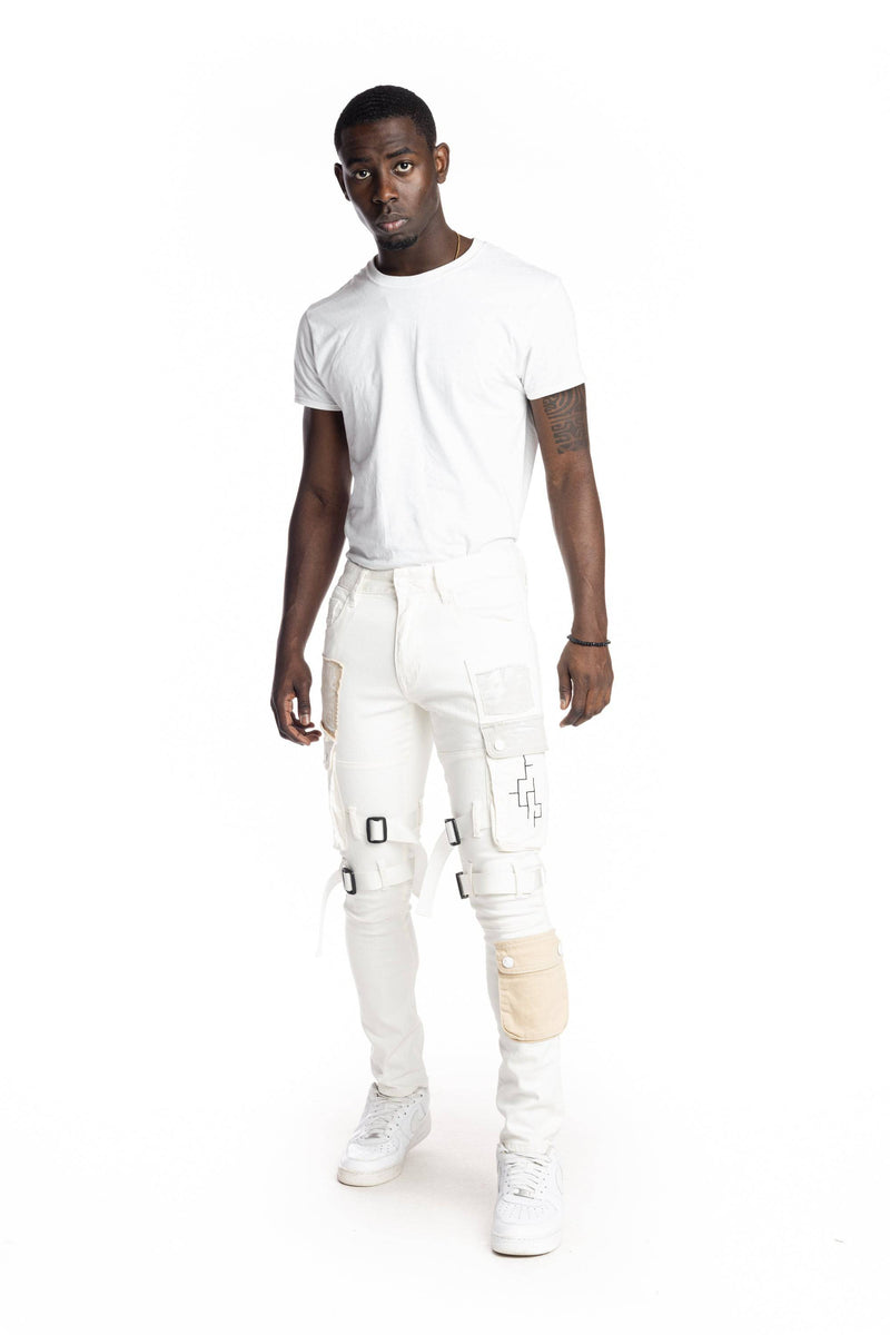 Off-White Multipocket Straight Leg Cargo Pants