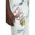 Mushroom  Fashion Jeans Plaster Blue - Smoke Rise