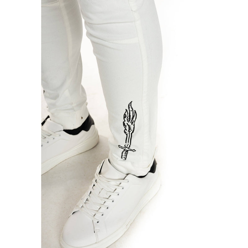 Utility Fashion Cargo Twill Pants Cream - Smoke Rise