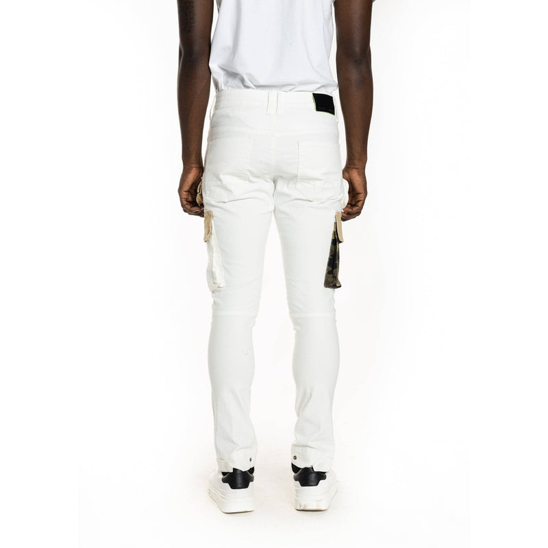 Utility Fashion Cargo Twill Pants Cream - Smoke Rise