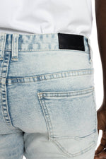 Rip And Repair Semi Basic Jeans Grenada Blue - Smoke Rise