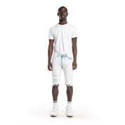 Smoke Rise Basic Jean Shorts - Pale Blue