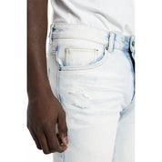 Smoke Rise Basic Jean Shorts - Pale Blue