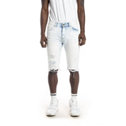 Smoke Rise Basic Jean Shorts - Pale Blue