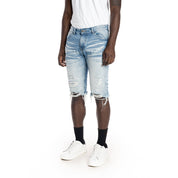 Smoke Rise Basic Jean Shorts - Turner Blue