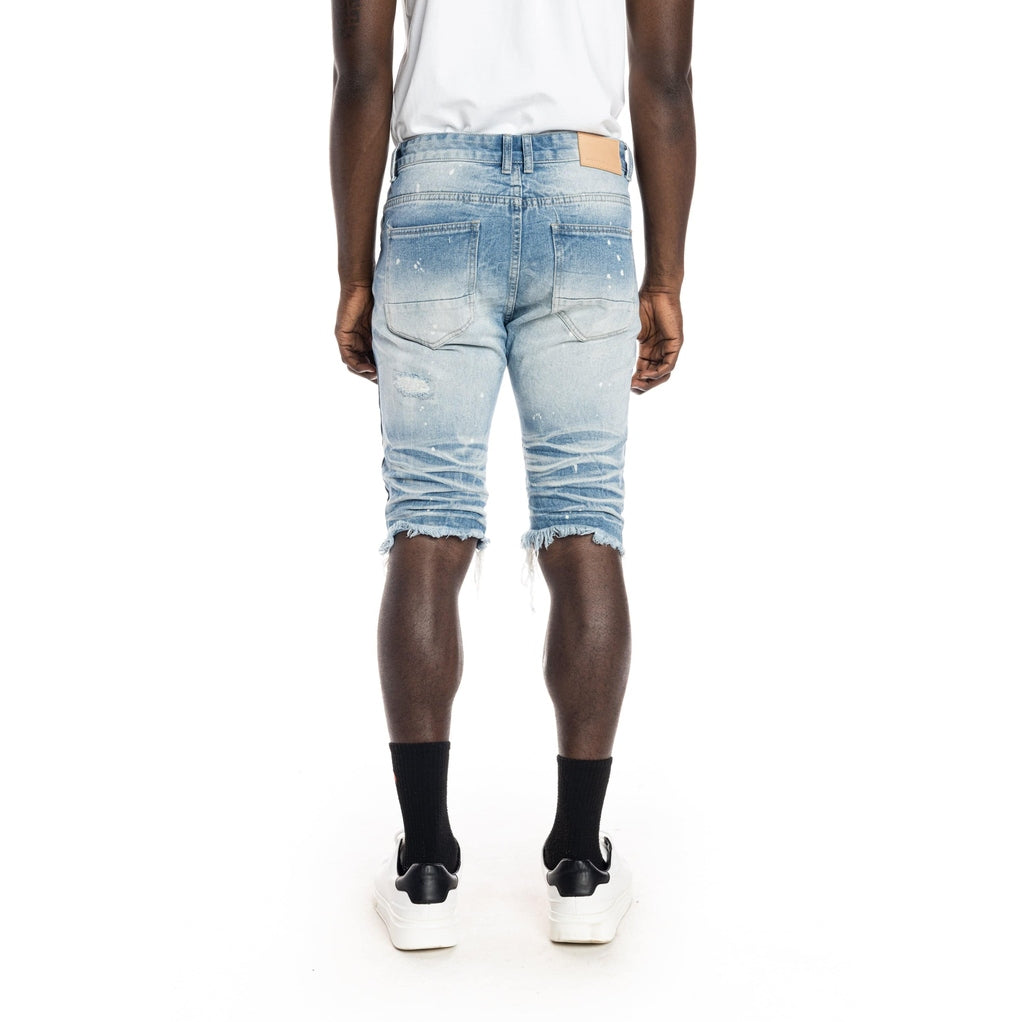 Smoke Rise Basic Jean Shorts - Turner Blue