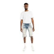 Smoke Rise Basic Jean Shorts - Cardiff Blue