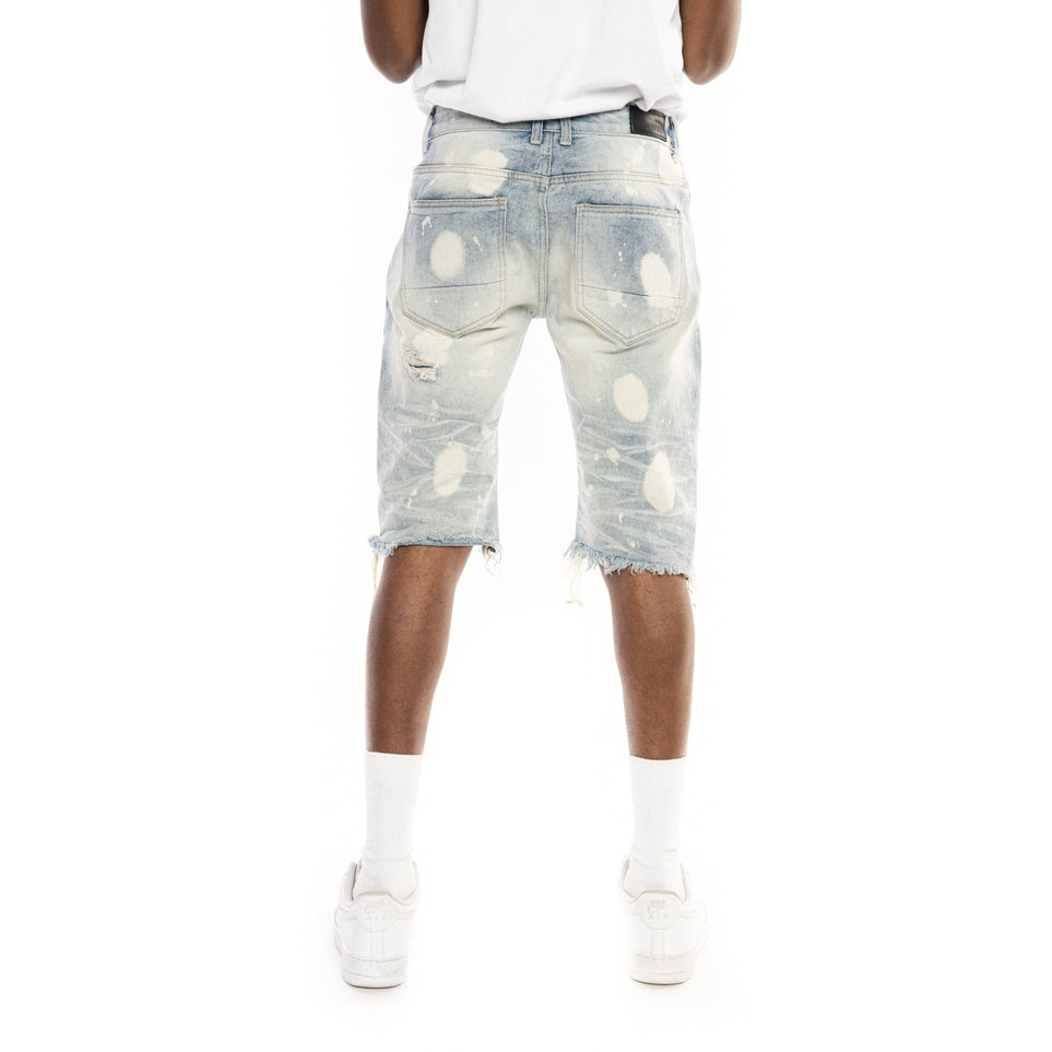 Smoke Rise Basic Jean Shorts - Cardiff Blue