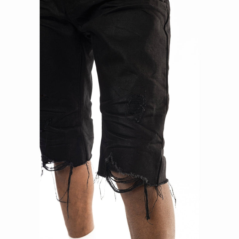 Basic Denim Short Jet Black - Smoke Rise