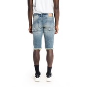 Smoke Rise Ripoff Semi Basic Jean Shorts - Blue Stone