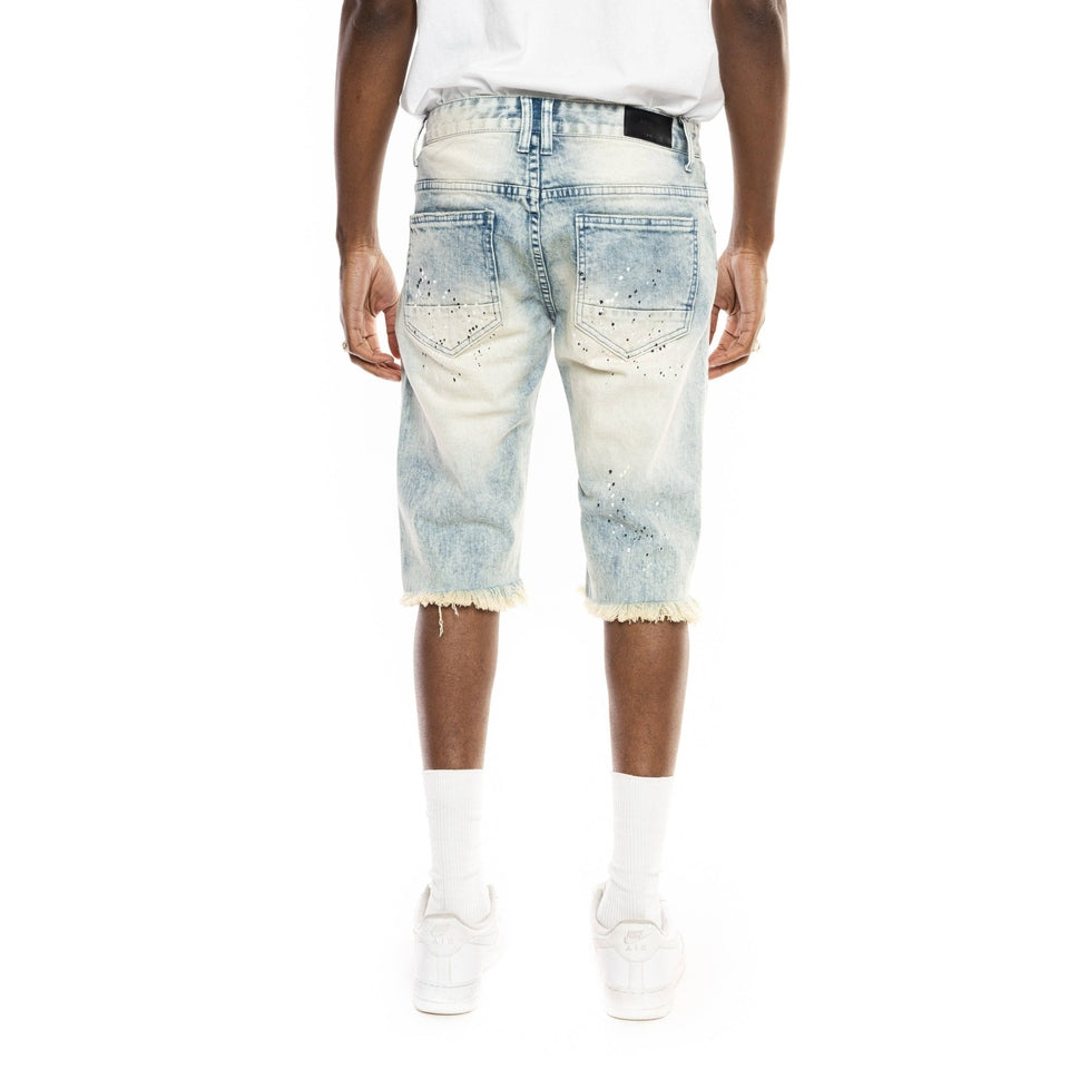 Smoke Rise Ripoff Semi Basic Jean Shorts - Brighton Blue