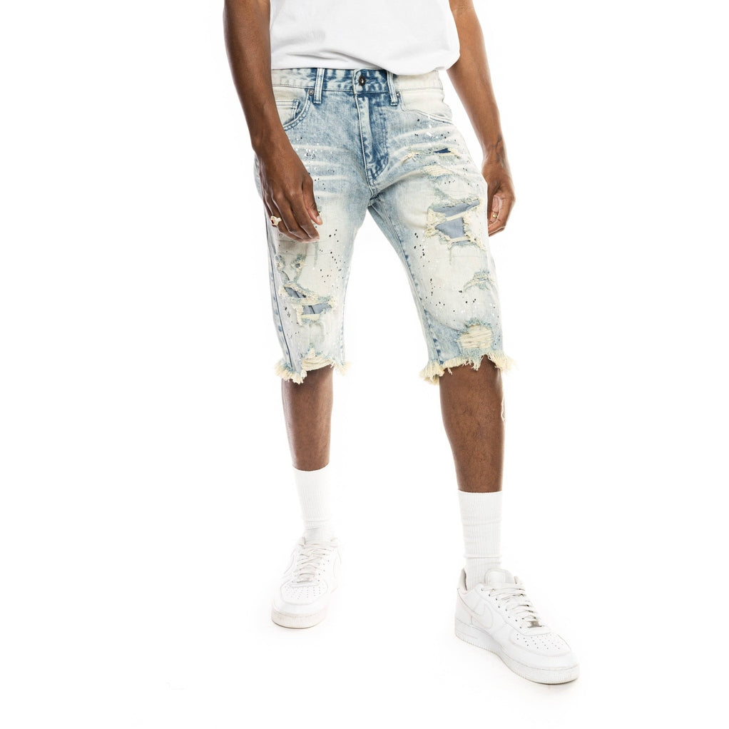 Smoke Rise Ripoff Semi Basic Jean Shorts - Brighton Blue