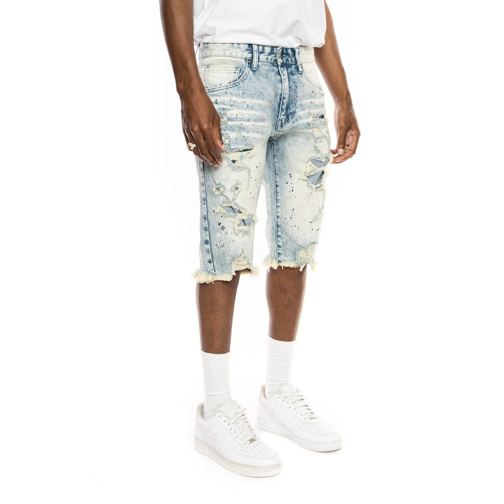 Smoke Rise Ripoff Semi Basic Jean Shorts - Brighton Blue