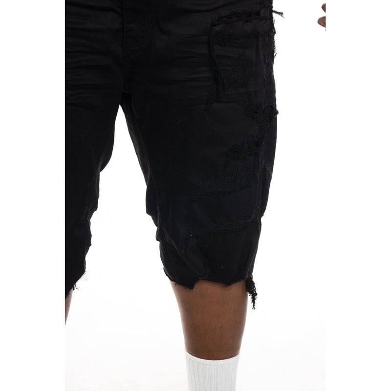 Ripoff Semi Basic Denim Short Dusty Black - Smoke Rise