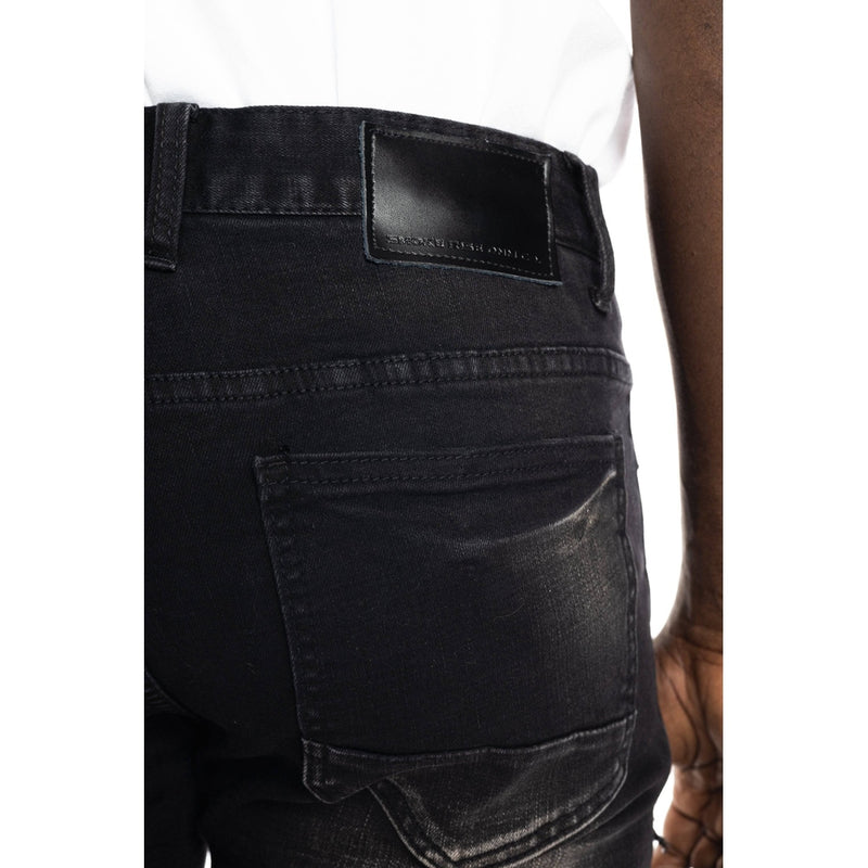 Ripoff Semi Basic Denim Short Dusty Black - Smoke Rise