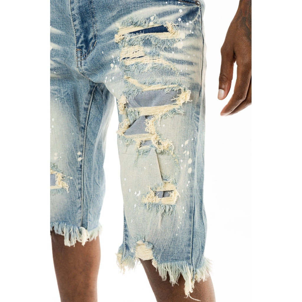 Smoke Rise Ripoff Semi Basic Jean Shorts - Heritage Blue