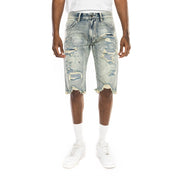 Smoke Rise Ripoff Semi Basic Jean Shorts - Hyster Blue