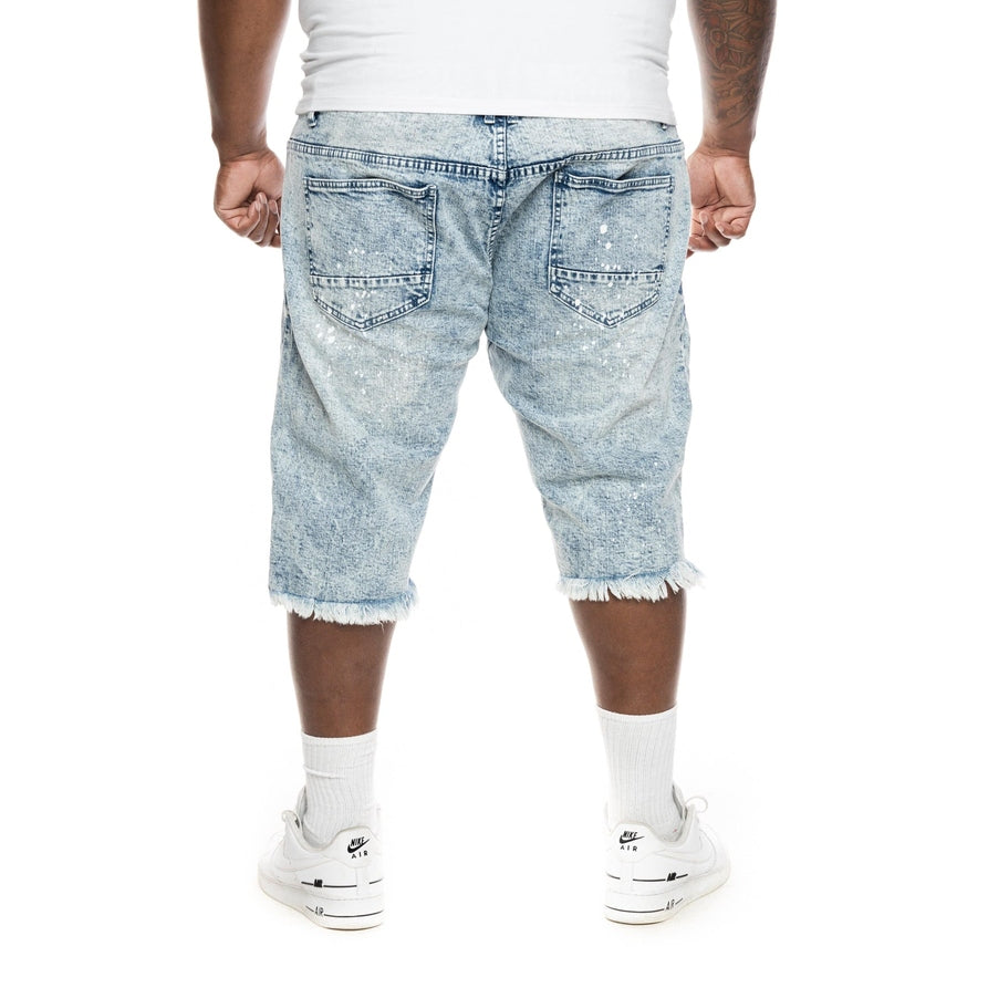 Smoke Rise Ripoff Semi Basic Jean Shorts - Mizu Blue