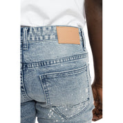 Smoke Rise Ripoff Semi Basic Jean Shorts - Mizu Blue