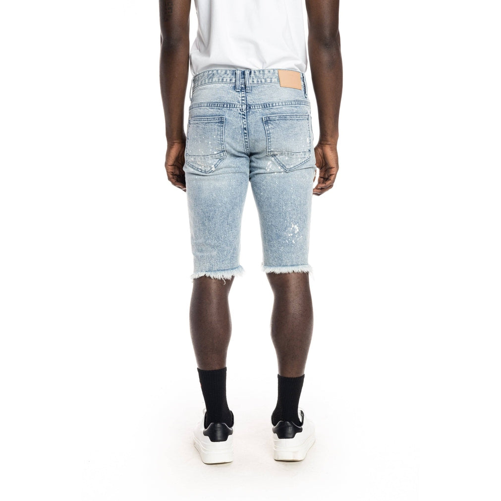 Smoke Rise Ripoff Semi Basic Jean Shorts - Mizu Blue