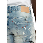 Smoke Rise Scorpion Fashion Jean Shorts - Brighton Blue