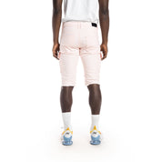 Smoke Rise Rip And Repair Semi Basic Twill Short - Pale Pink