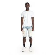 Smoke Rise Utility Fashion Jean Shorts - Harvey Blue