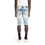 Smoke Rise Utility Fashion Jean Shorts - Harvey Blue