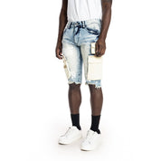 Smoke Rise Utility Fashion Jean Shorts - Harvey Blue