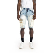 Smoke Rise Utility Fashion Jean Shorts - Harvey Blue