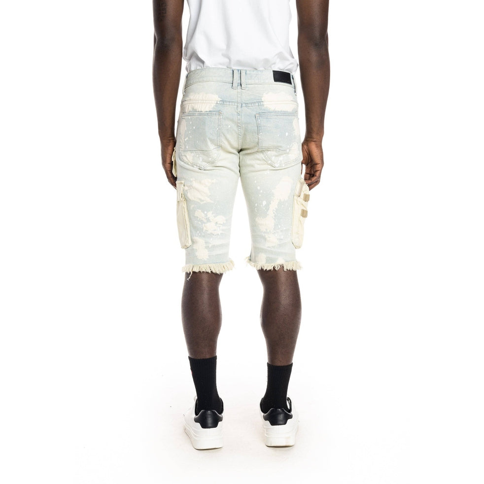 Smoke Rise Utility Fashion Jean Shorts - Norwich Blue