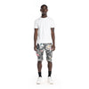 Printed Fashion Twill  Cargo Short Steel Camo - Smoke Rise
