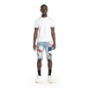 Twill Applique Fashion Denim Short Canal Blue - Smoke Rise