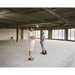 Colorblock Denim Short Ecru - Smoke Rise
