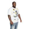 Big and Tall Mixed Media Fashion Tee - Smoke Rise