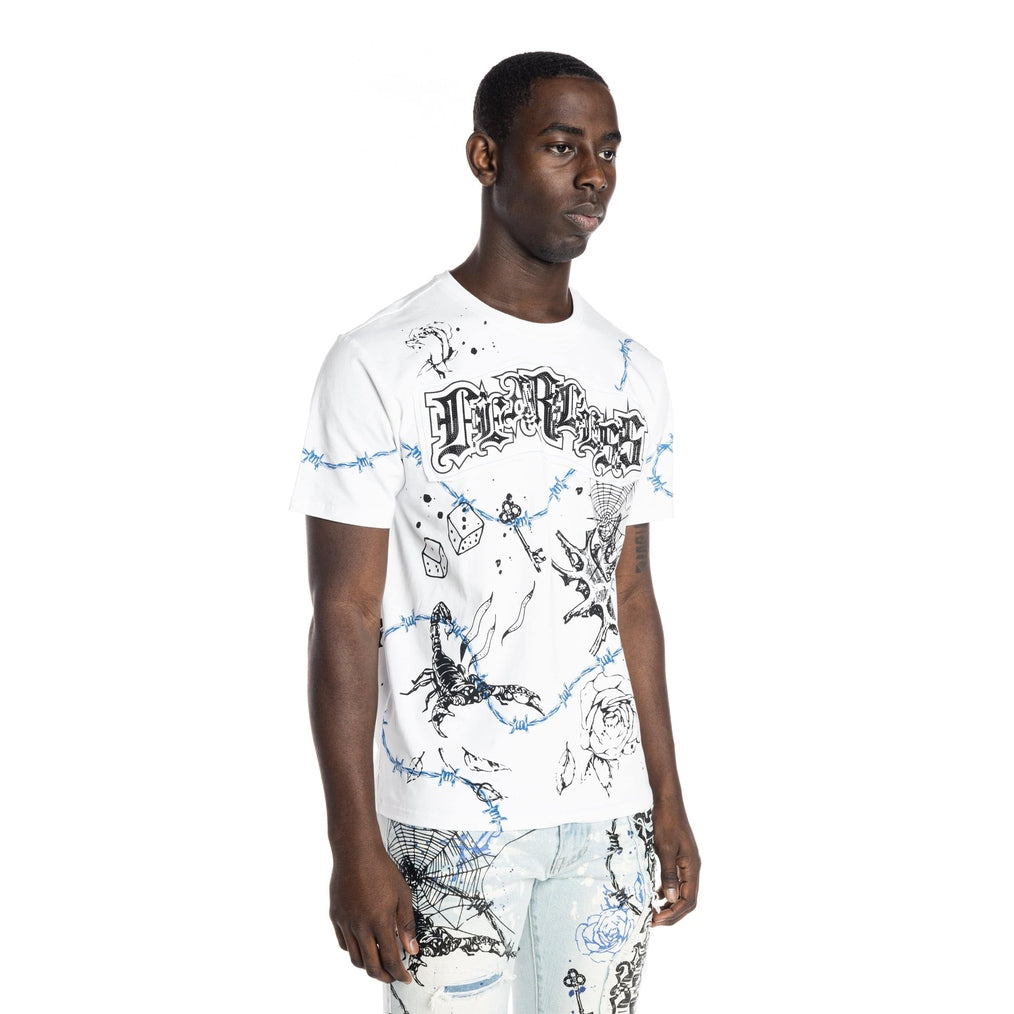 Smoke Rise Scorpion Fashion Tee - White