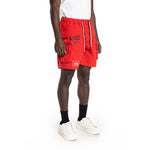 Printed Utility Fashion Shorts Red - Smoke Rise