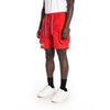 Printed Utility Fashion Shorts Red - Smoke Rise