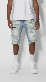 Ripoff Semi Basic Denim Short Hyster Blue