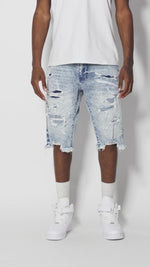 Ripoff Semi Basic Denim Short Mizu Blue