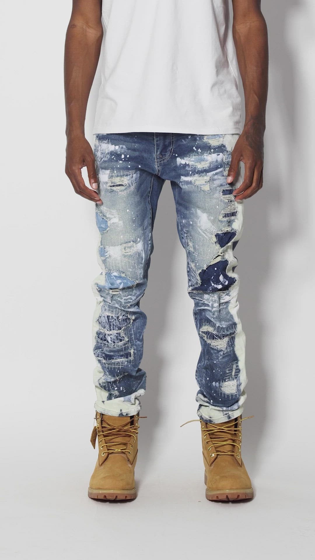 Bleach Fashion Jeans -Marshall Blue