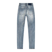 Smoke Rise RED Heavy Ripoff Semi Basic Denim Pants - Vegas Blue