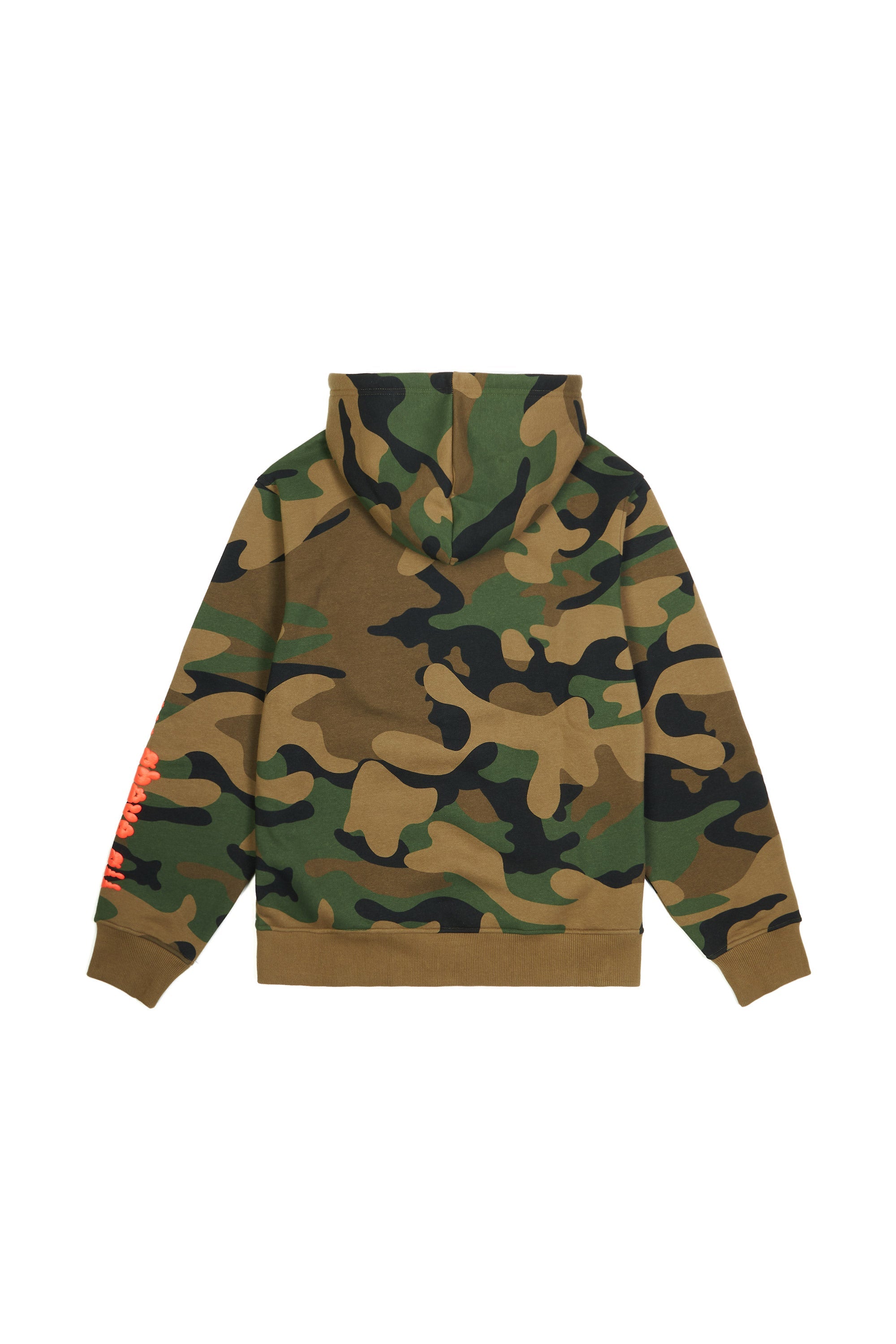 Graphic Pullover Fleece Hoodie - Wood Camo