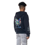 Graphic Zip Up Fleece Hoodie