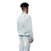 Smoke Rise Paisley Jean Jacket - Sherman Blue