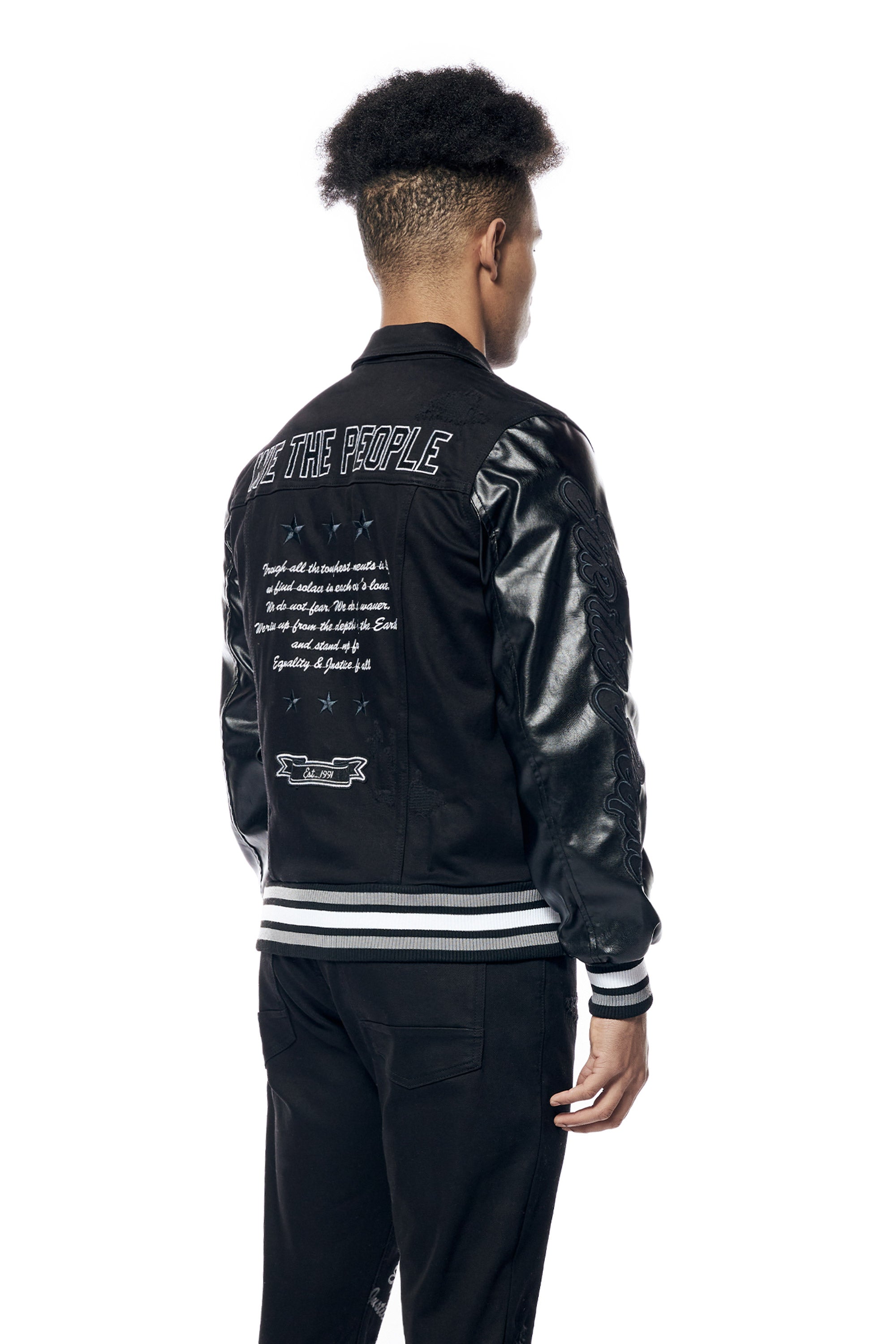 Smoke Rise Vegan Leather Racing Jacket